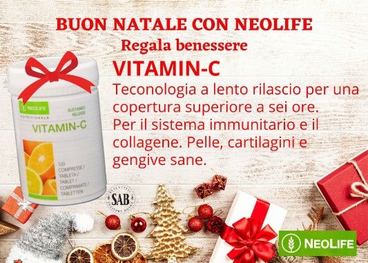 Regala benessere con Vitamin C - per il mantenimento della pelle, cartilagini, gengive sane e per rafforzare il sistema immunitario.